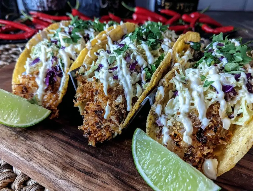 crispy fish tacos - featured image