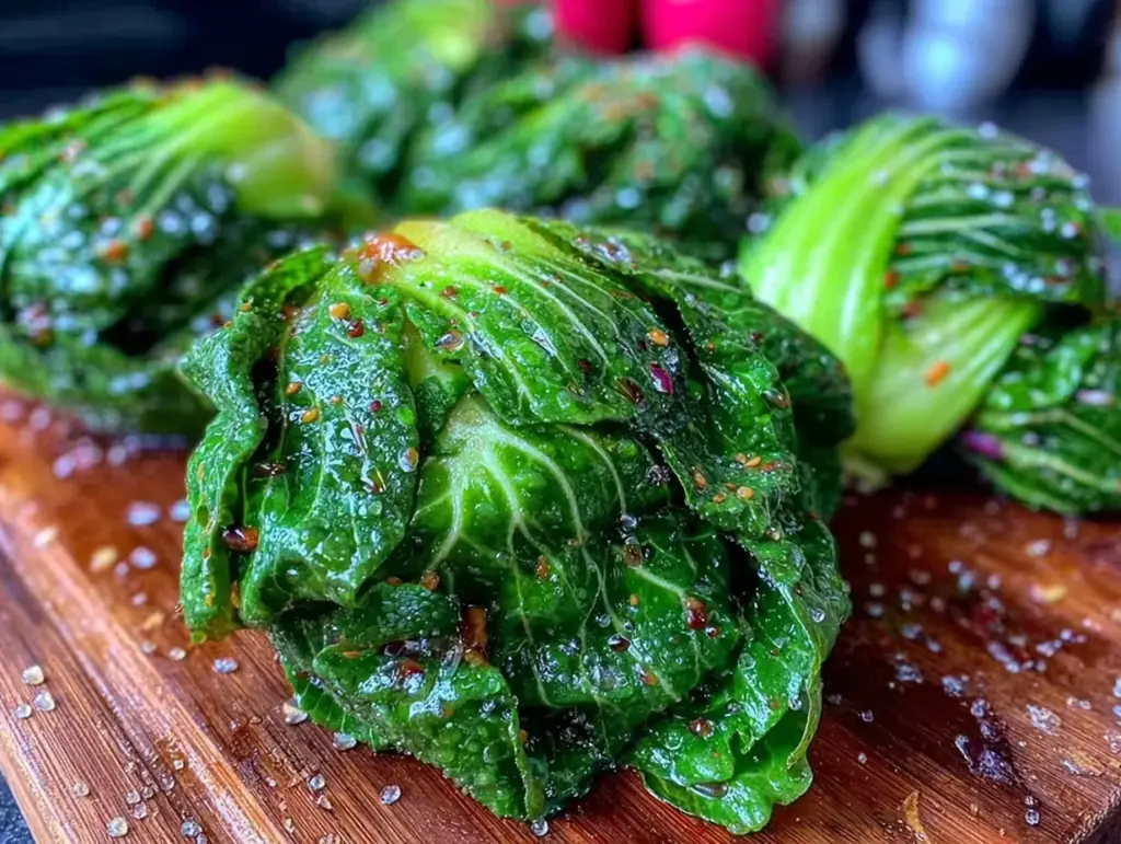 crispy garlic bok choy stir fry - featured image
