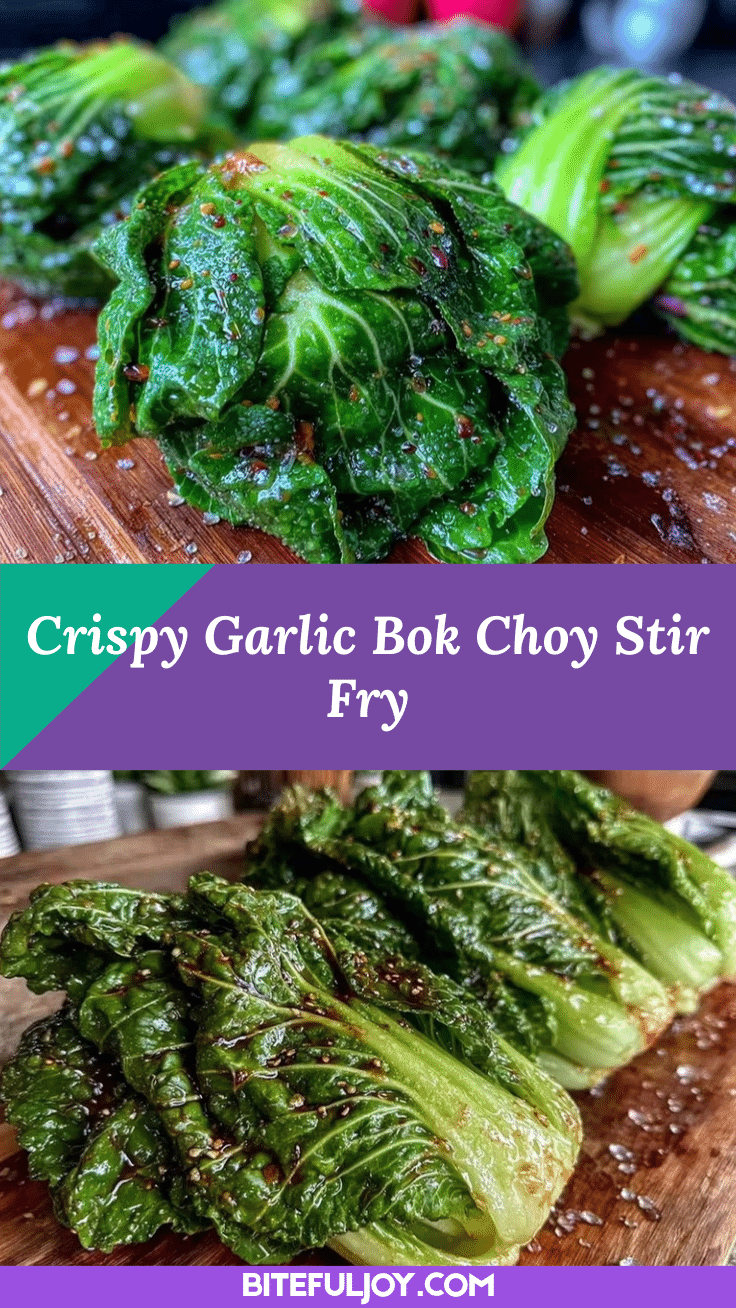 crispy garlic bok choy stir fry recipe