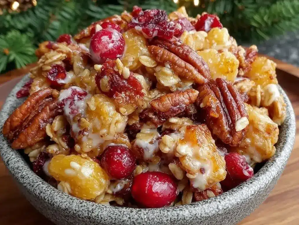 crispy holiday granola mix - featured image