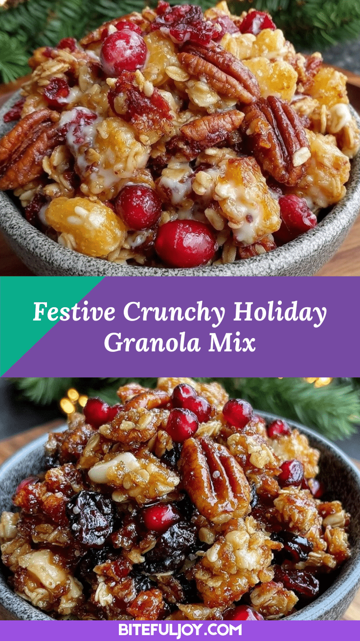 crispy holiday granola mix recipe