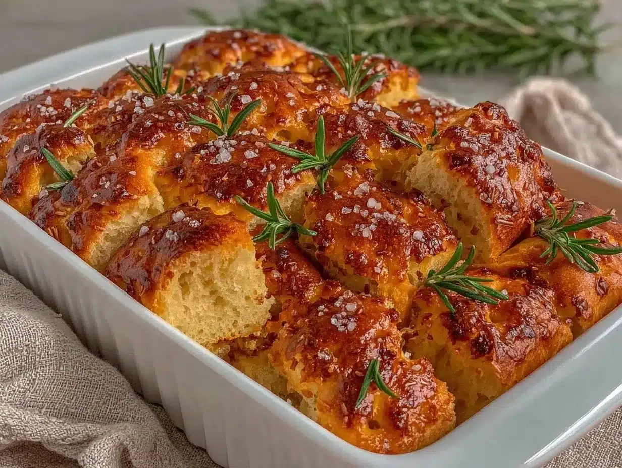 crispy homemade focaccia preparation steps