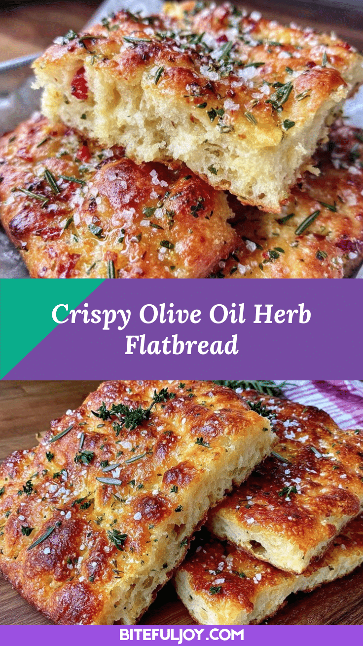 crispy olive oil herb flatbread recipe