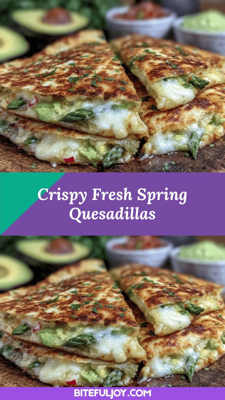 crispy spring quesadillas recipe