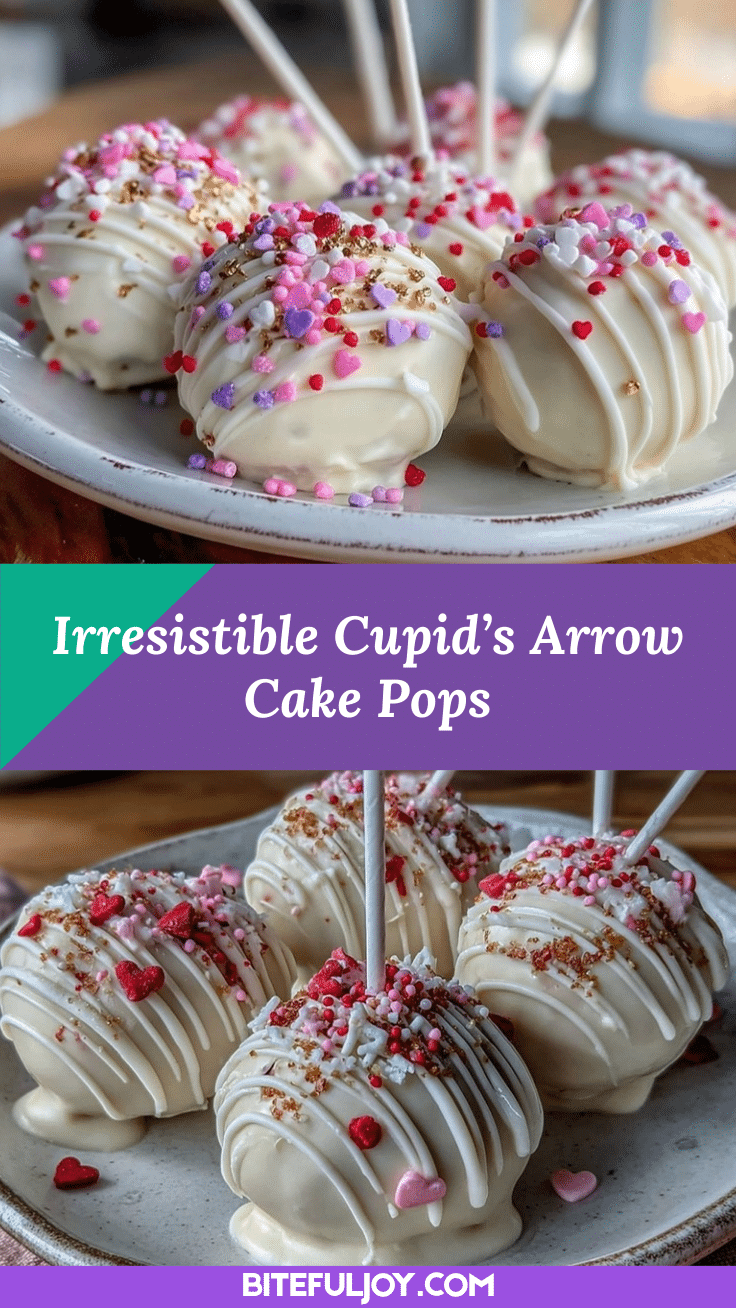 cupid’s arrow cake pops recipe