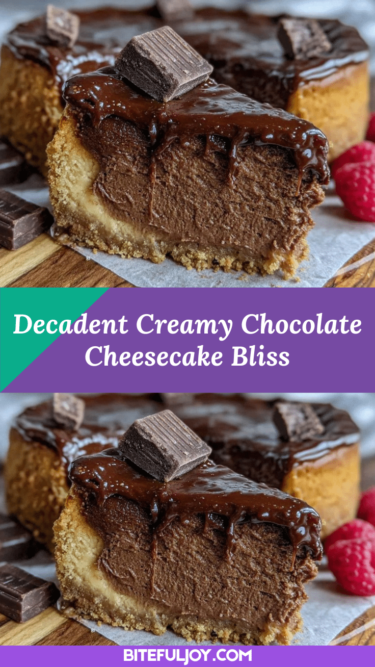 decadent chocolate cheesecake recipe