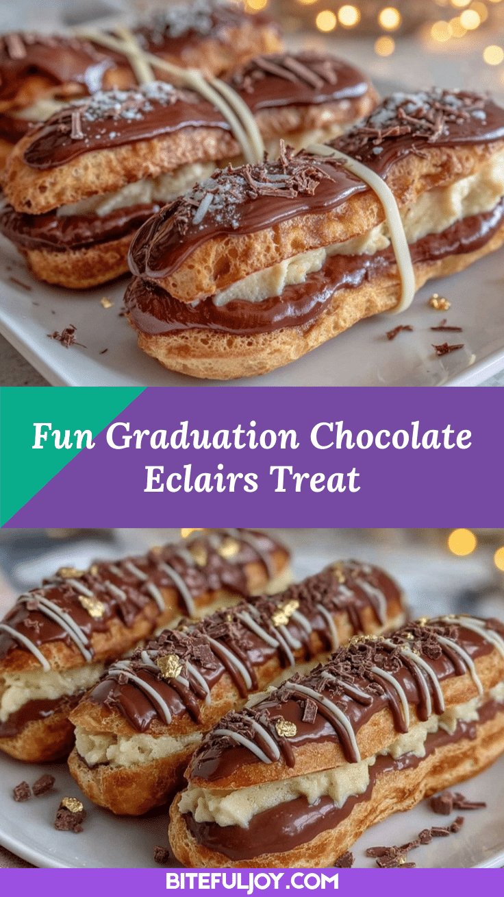 diploma shaped chocolate eclairs recipe