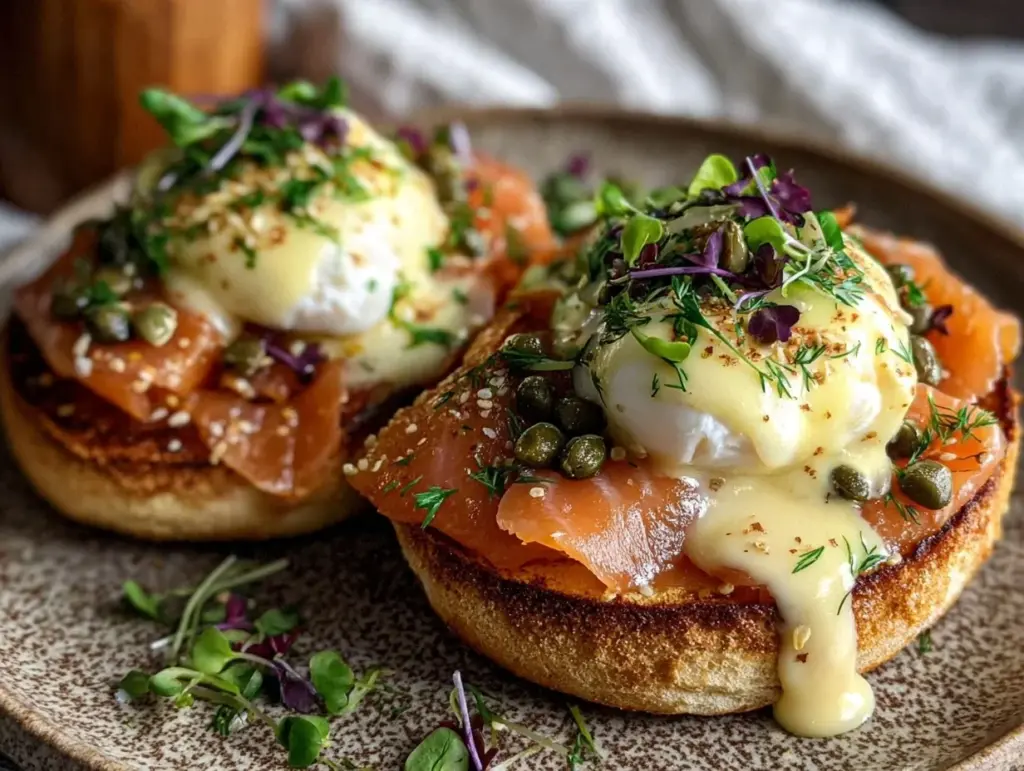 eggs benedict with smoked salmon - featured image