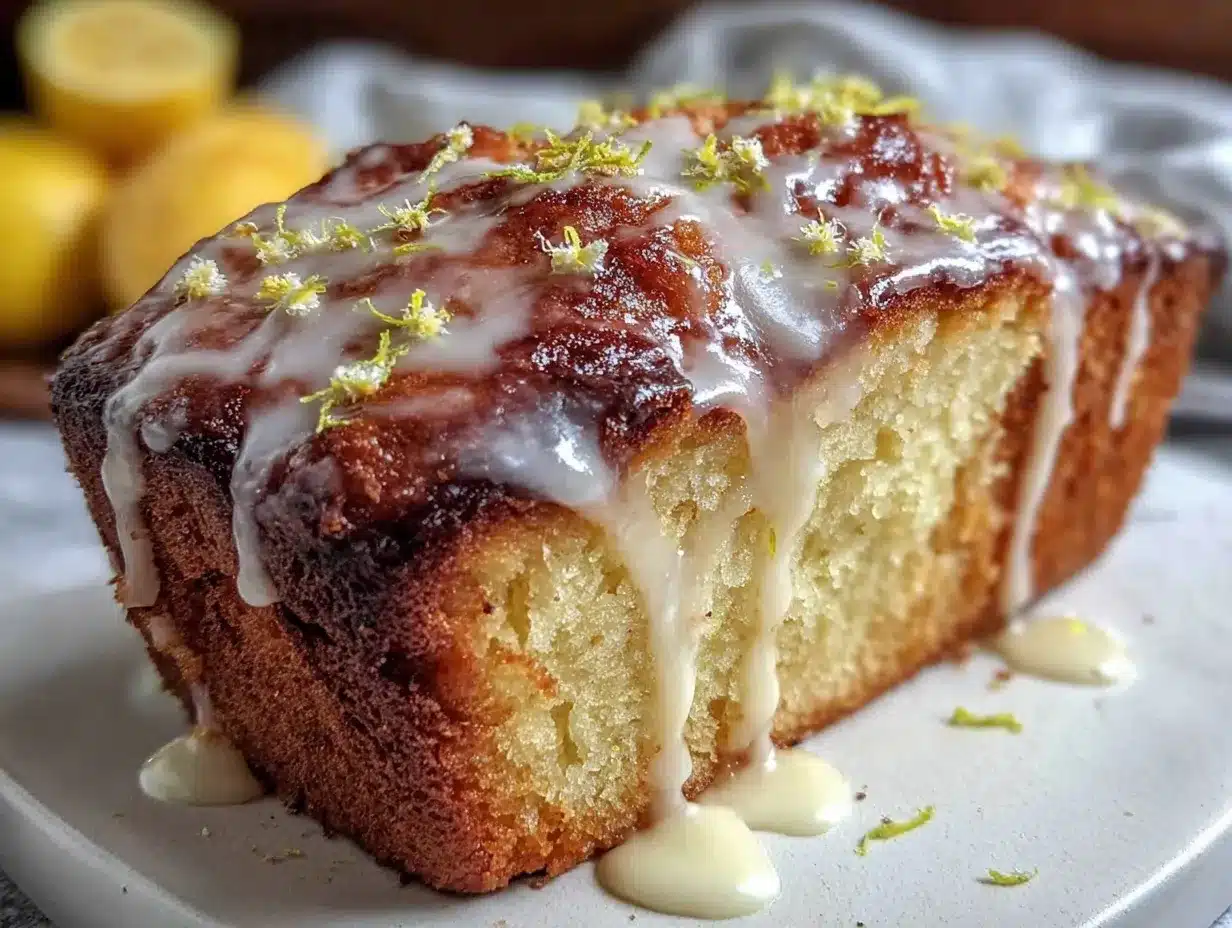 Elderflower Lemon Drizzle Cake preparation steps
