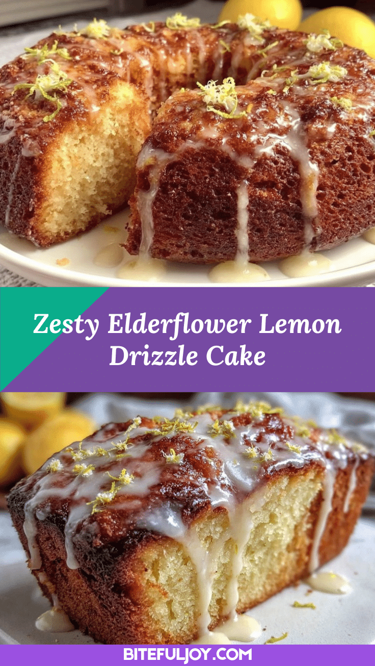 Elderflower Lemon Drizzle Cake recipe
