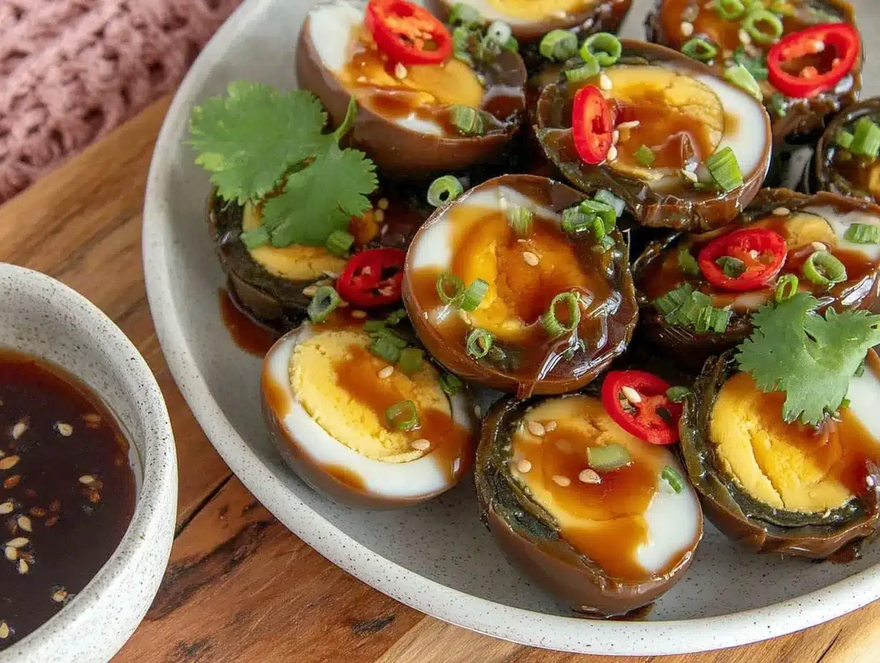 flavorful century eggs recipe preparation steps