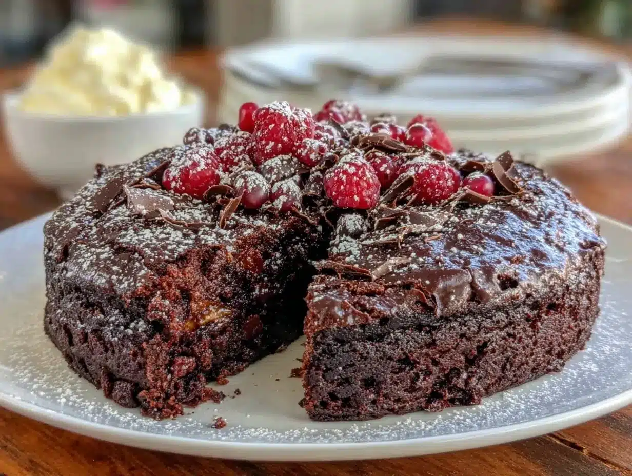 flourless chocolate cake preparation steps