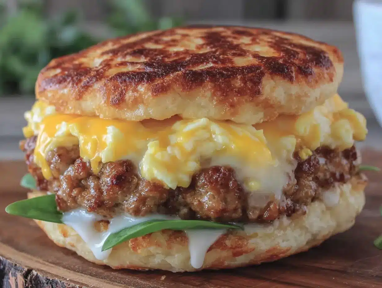 fluffy breakfast sandwich preparation steps