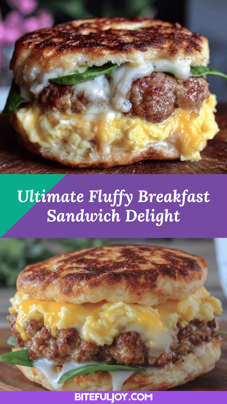 fluffy breakfast sandwich recipe