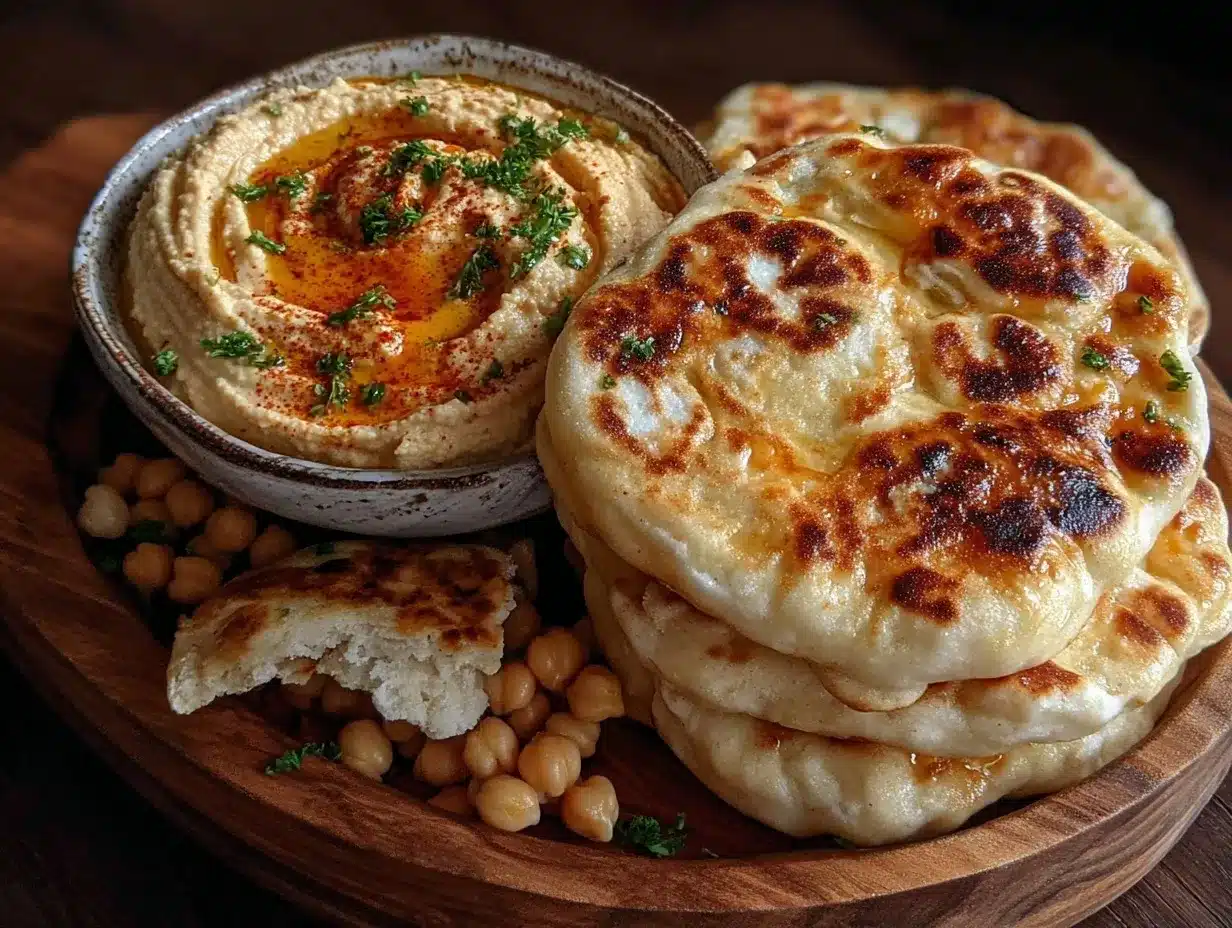 fluffy homemade pita bread preparation steps