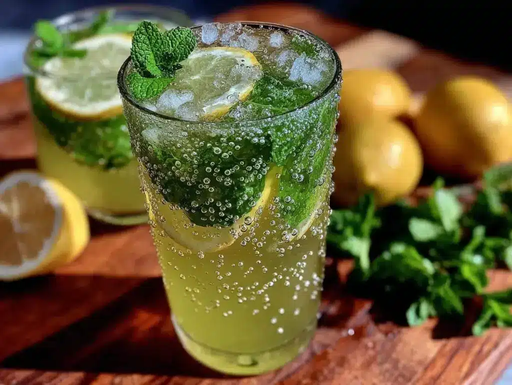 fresh mint lemonade recipe - featured image