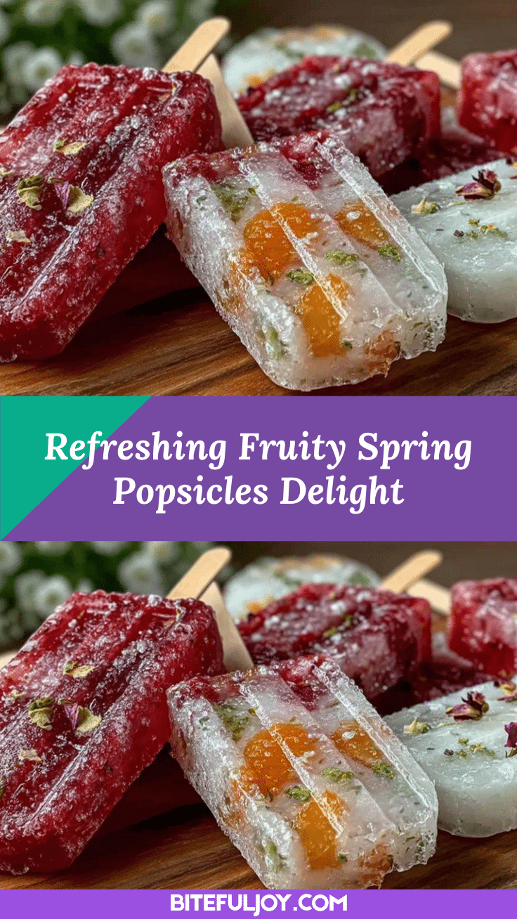 fresh spring popsicles recipe