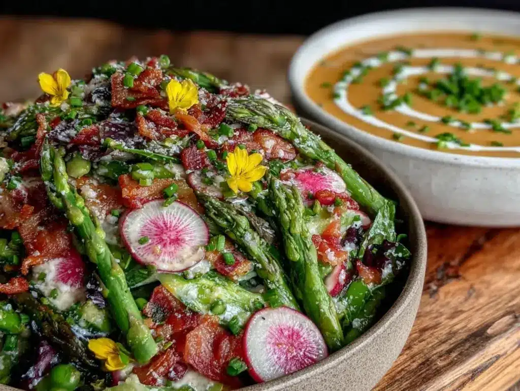 fresh spring salad and cozy soup recipe - featured image