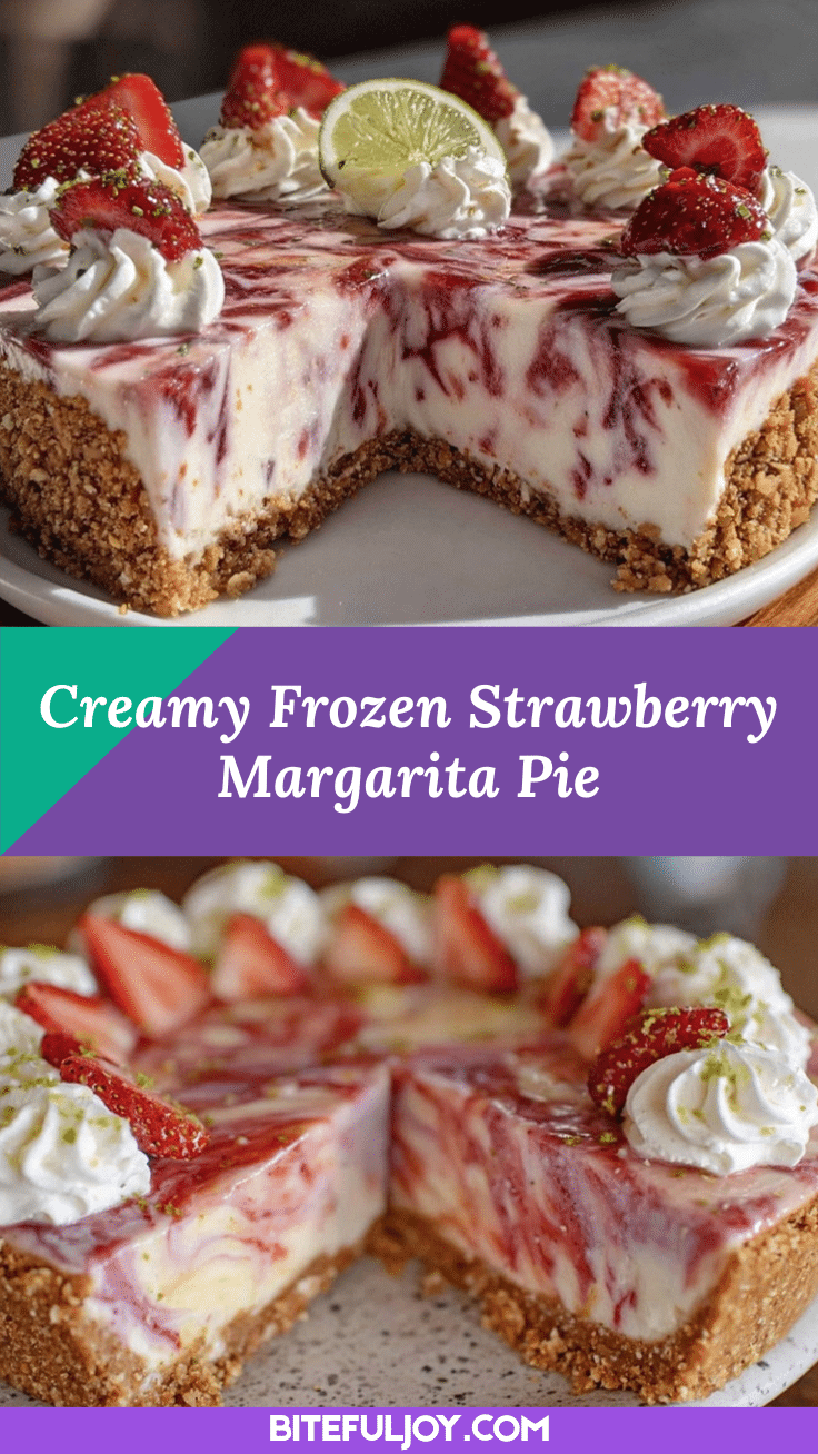 Frozen strawberry margarita pie recipe