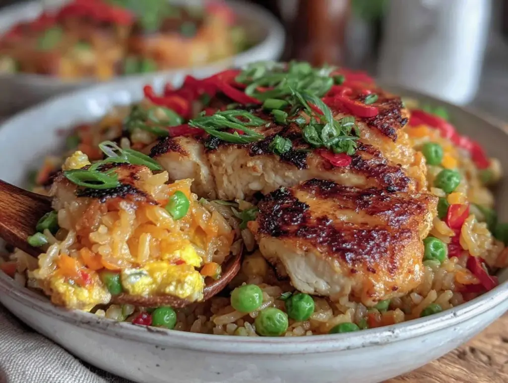 gluten free chicken fried rice - featured image