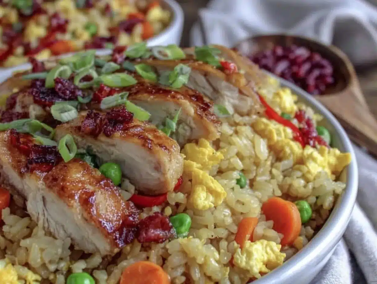 gluten free chicken fried rice preparation steps