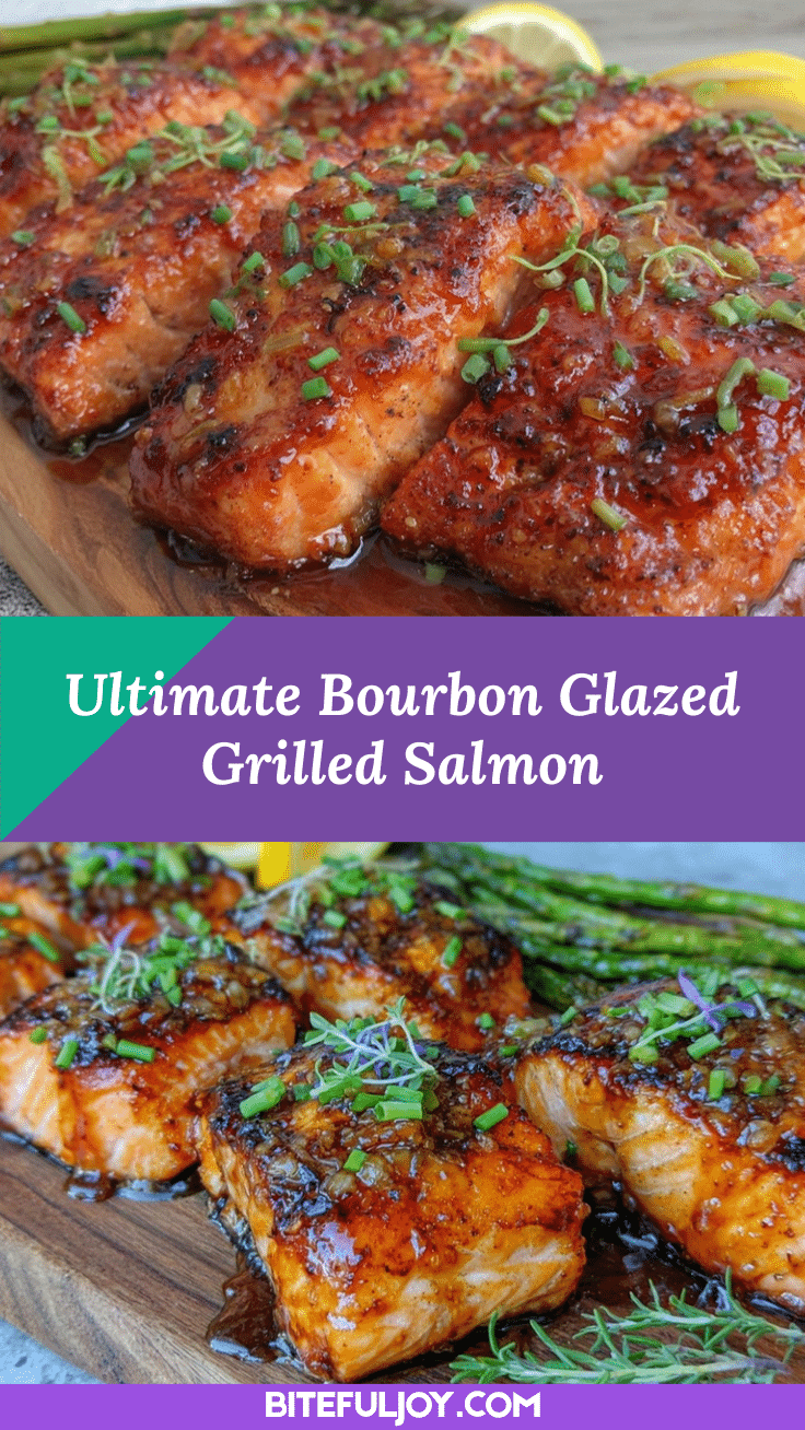 Grilled Bourbon Glazed Salmon recipe