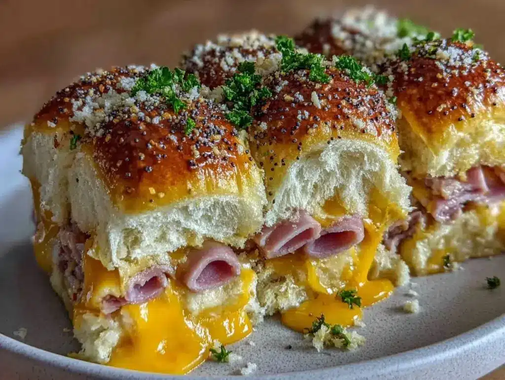 Hawaiian ham and cheese sliders - featured image