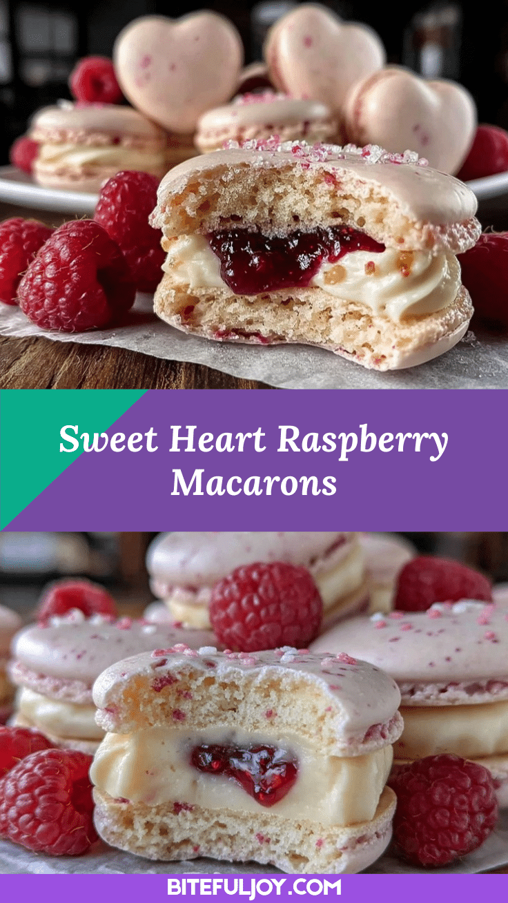 heart-shaped raspberry macarons recipe