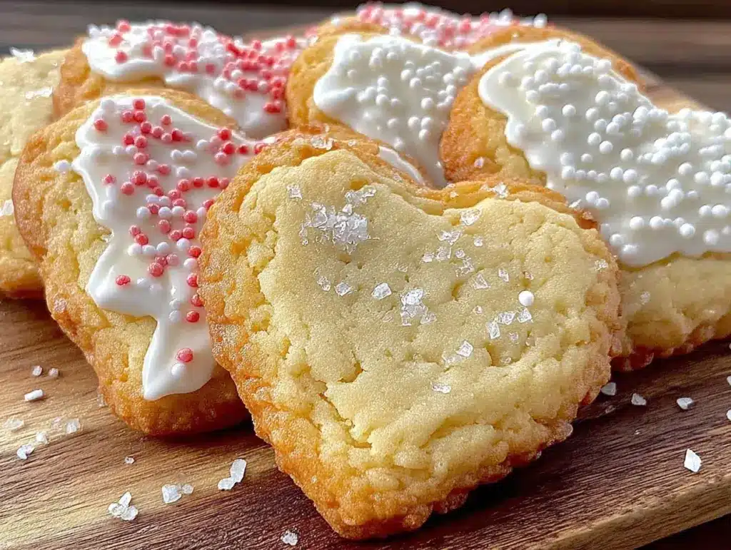 heart shaped sugar cookies - featured image