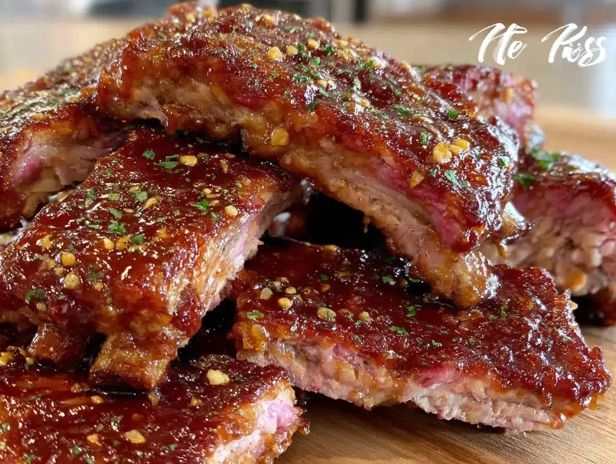 Honey Garlic BBQ Baby Back Ribs preparation steps