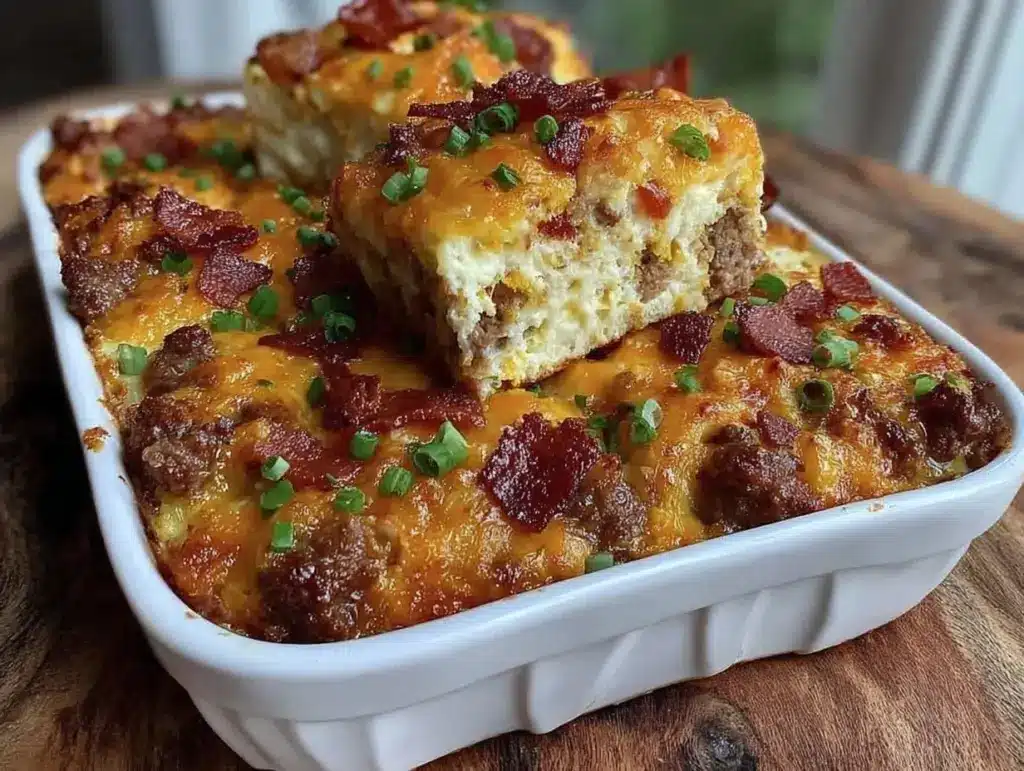 Keto Bacon Cheeseburger Casserole - featured image