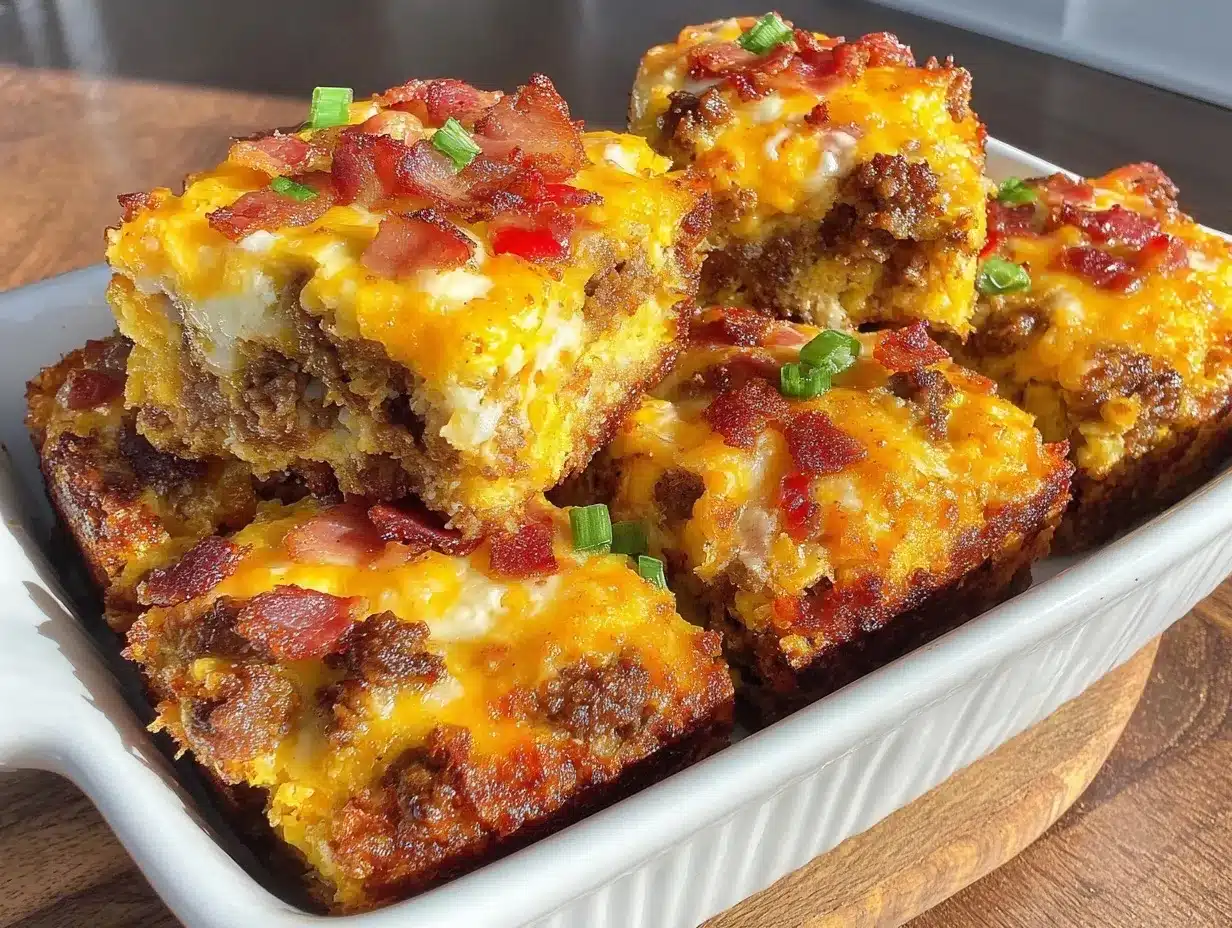 Keto Bacon Cheeseburger Casserole preparation steps