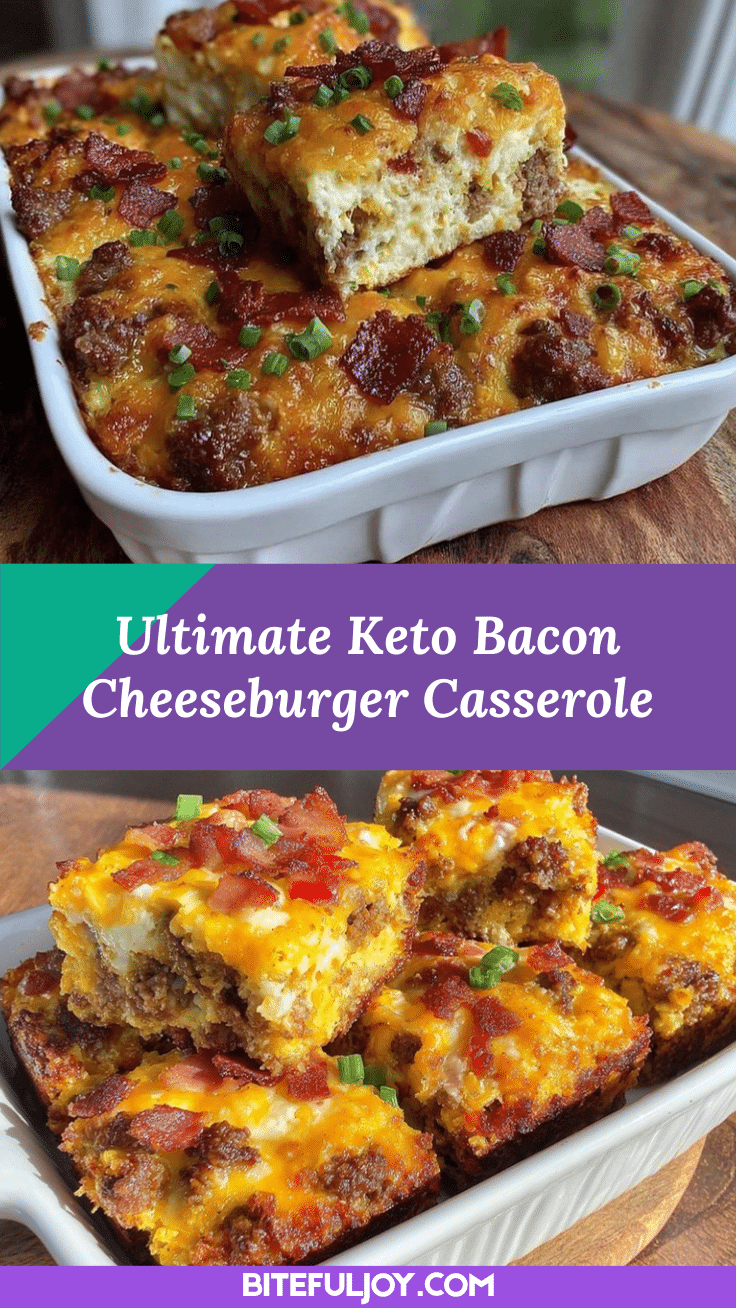 Keto Bacon Cheeseburger Casserole recipe