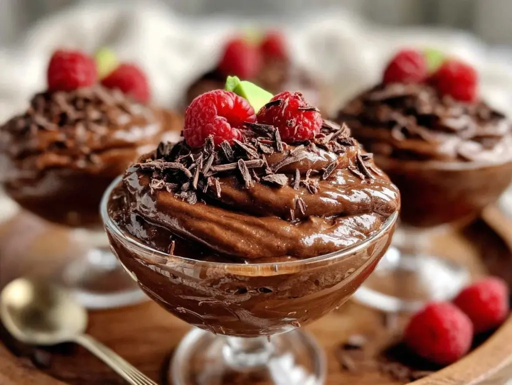 keto chocolate avocado mousse - featured image