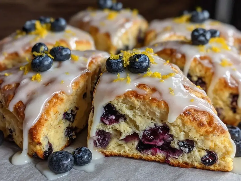 lemon blueberry scones - featured image