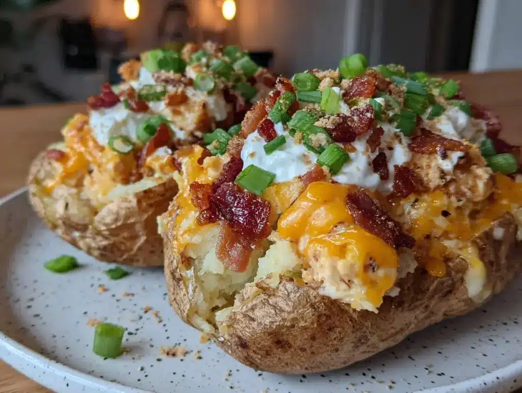 loaded baked potato bar - featured image