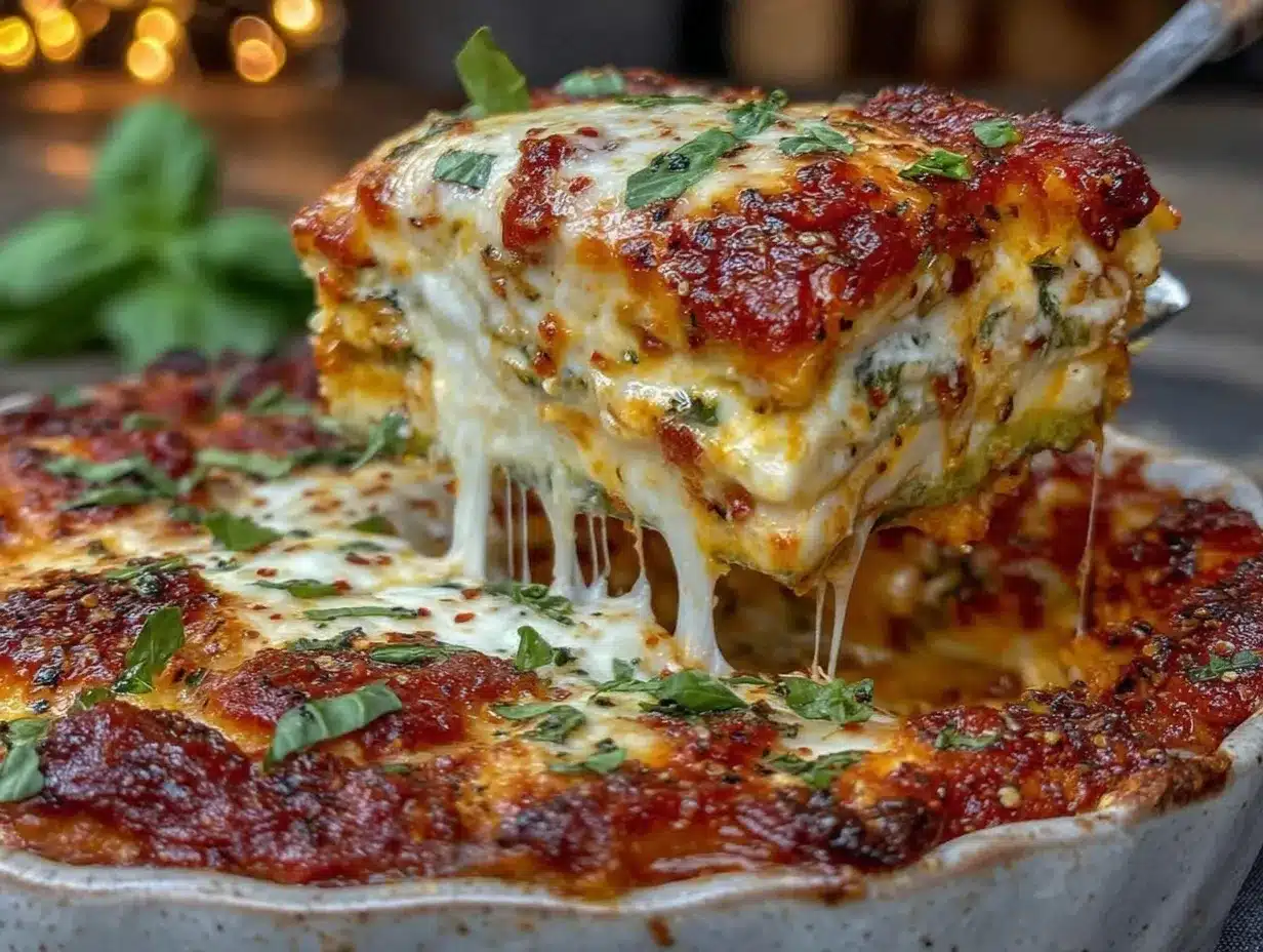 low carb zucchini lasagna preparation steps