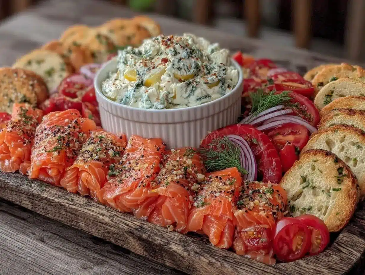 lox bagel board preparation steps