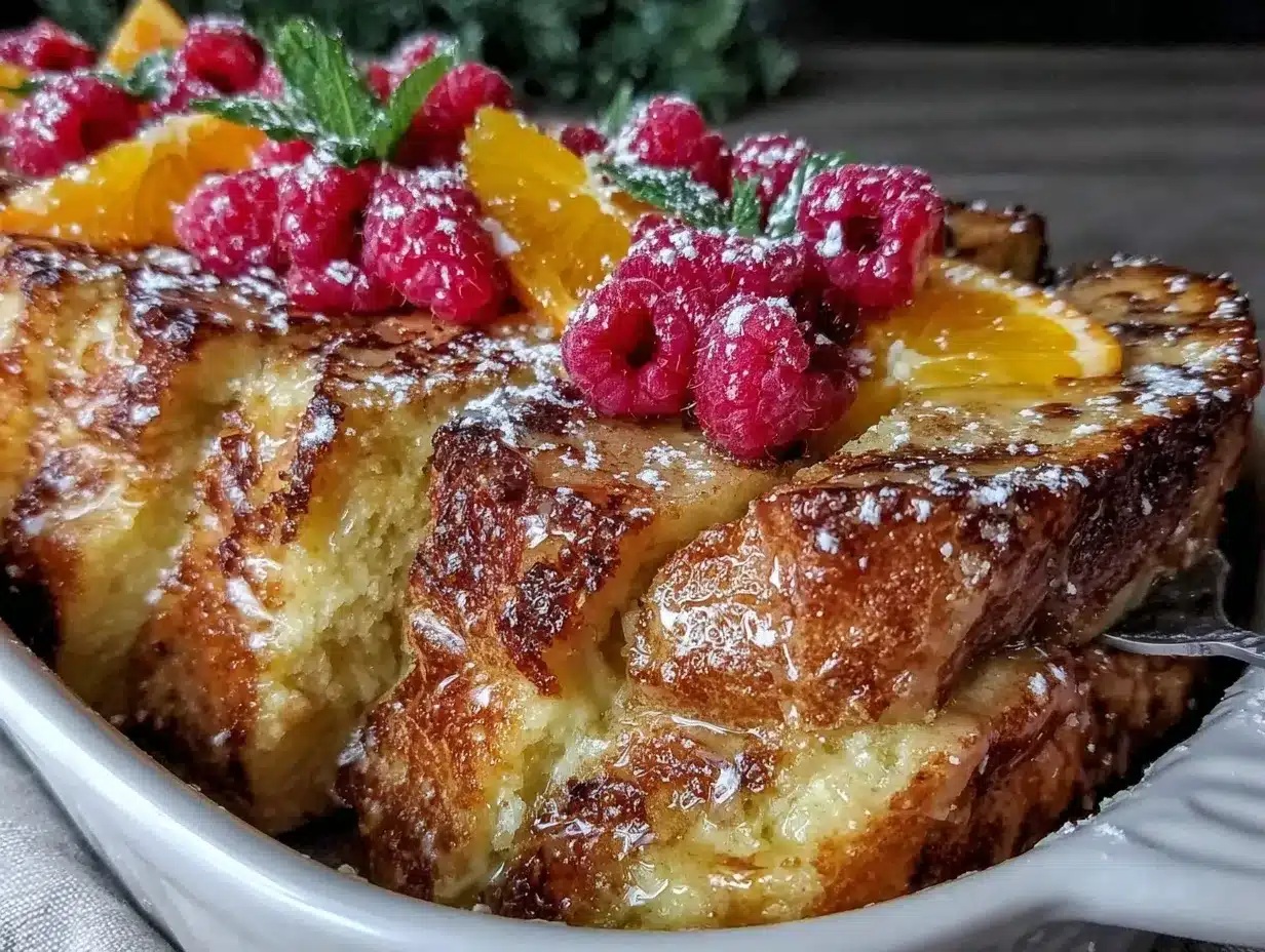 Mimosa Bar French Toast Bake preparation steps