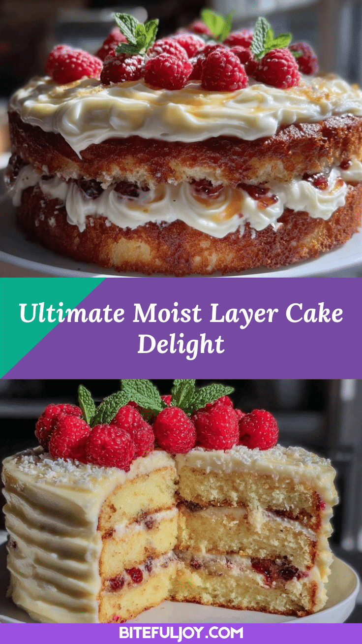 moist layer cake with raspberry jam recipe