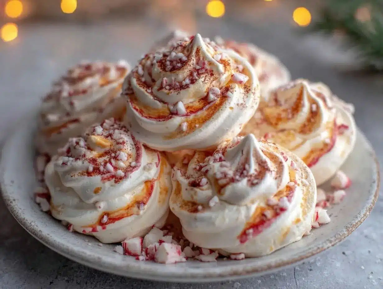 peppermint meringues recipe preparation steps