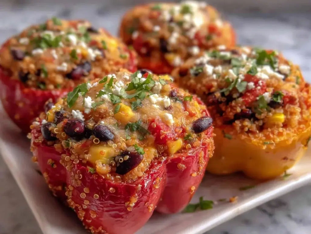 quinoa stuffed bell peppers - featured image