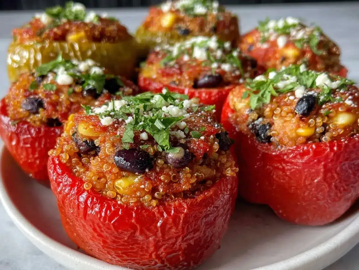 quinoa stuffed bell peppers preparation steps