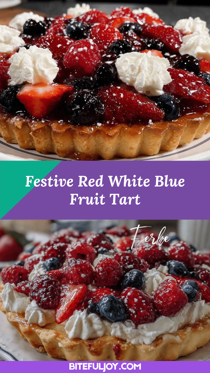 red white and blue fruit tart recipe