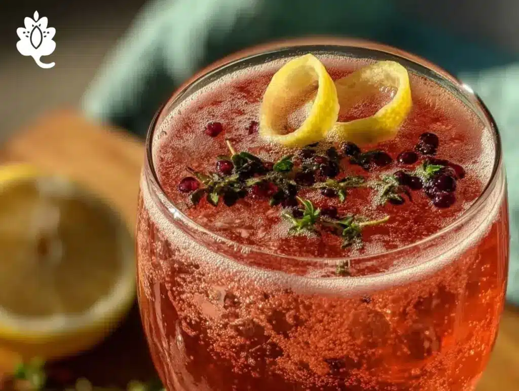 refreshing pink gin cocktail recipe - featured image