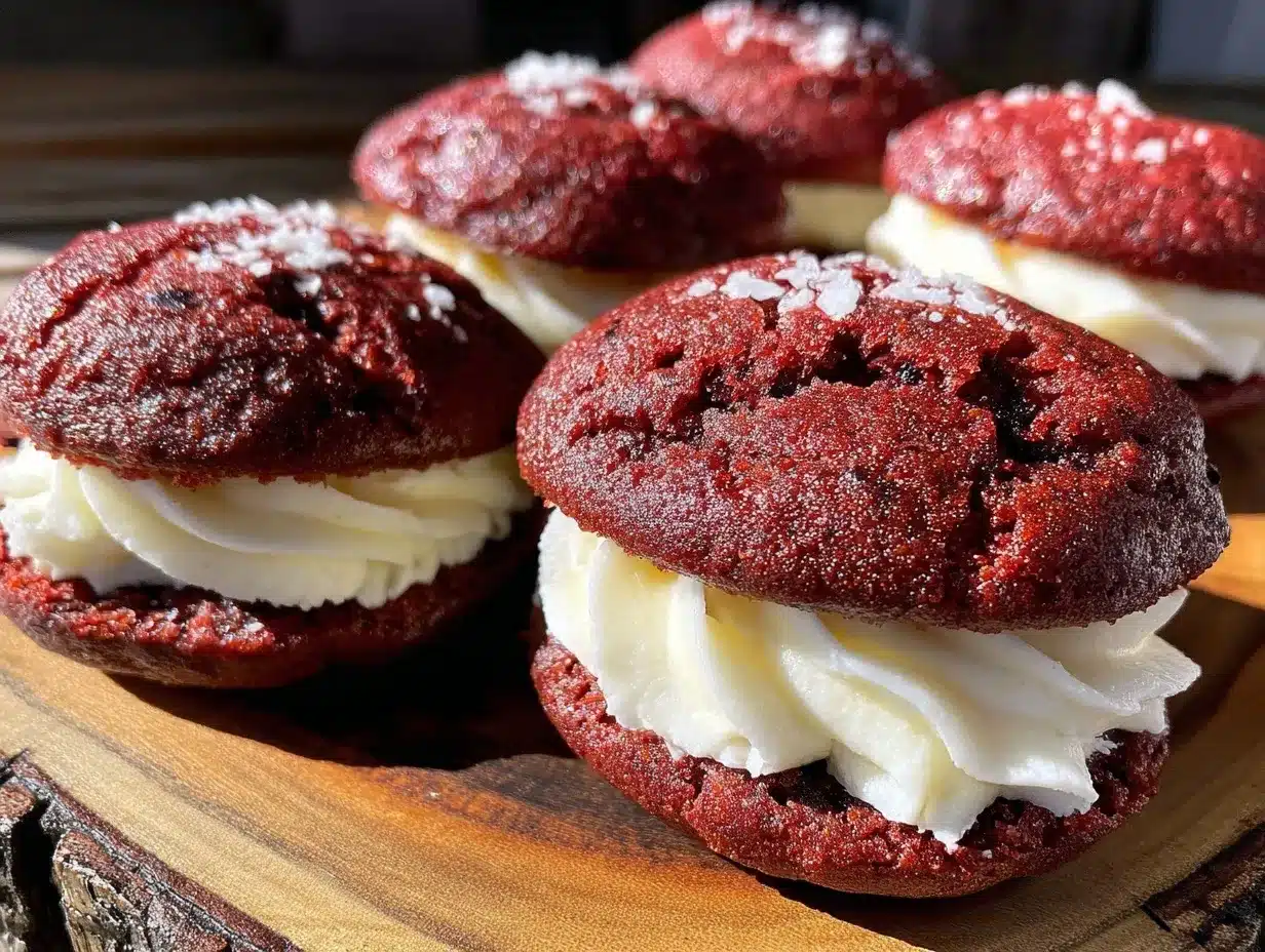 soft red velvet whoopie pies preparation steps