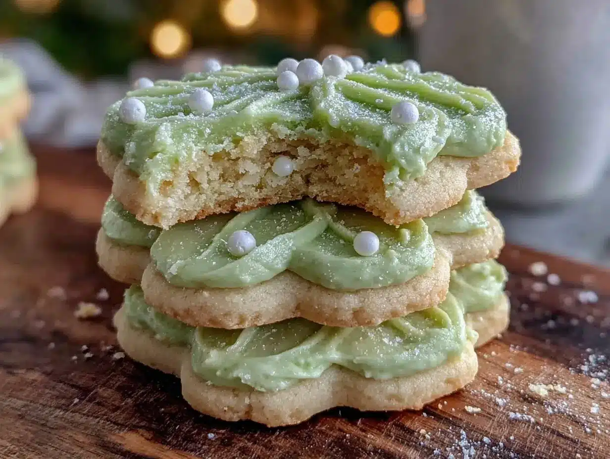 soft shamrock cookies preparation steps