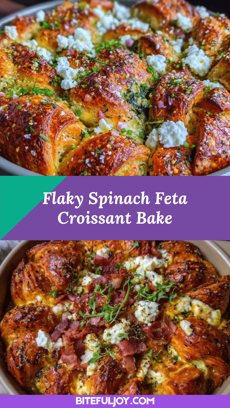 spinach and feta croissant bake recipe