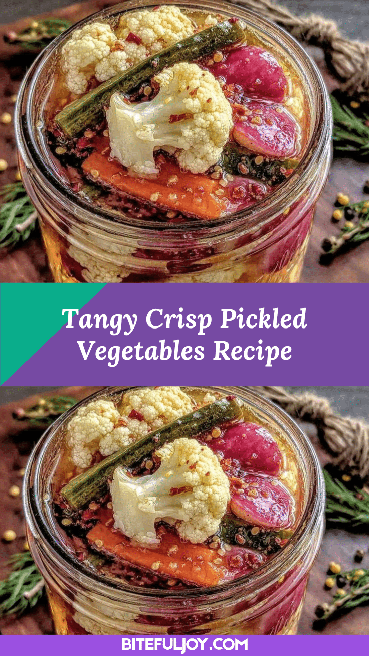 tangy crisp pickled vegetables recipe recipe