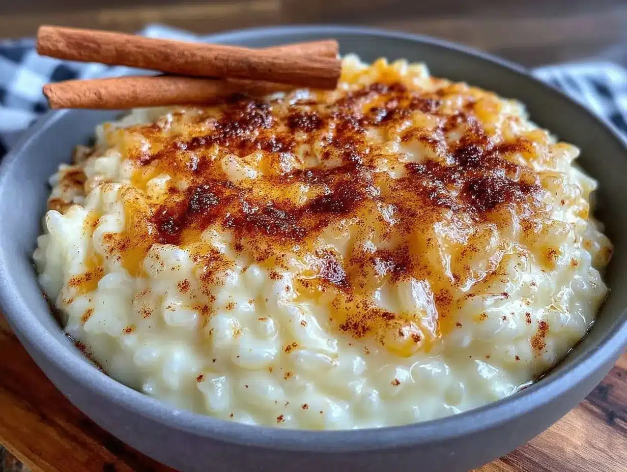 creamy arroz con leche preparation steps